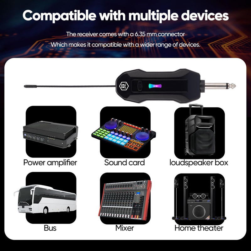 W IN-MIX UHF Wireless Microphone System, Portable Cordless Microphone Set with Headset, Lavalier, Beltpack Transmitter for Karaoke,Church and Party(2) 2 Pack