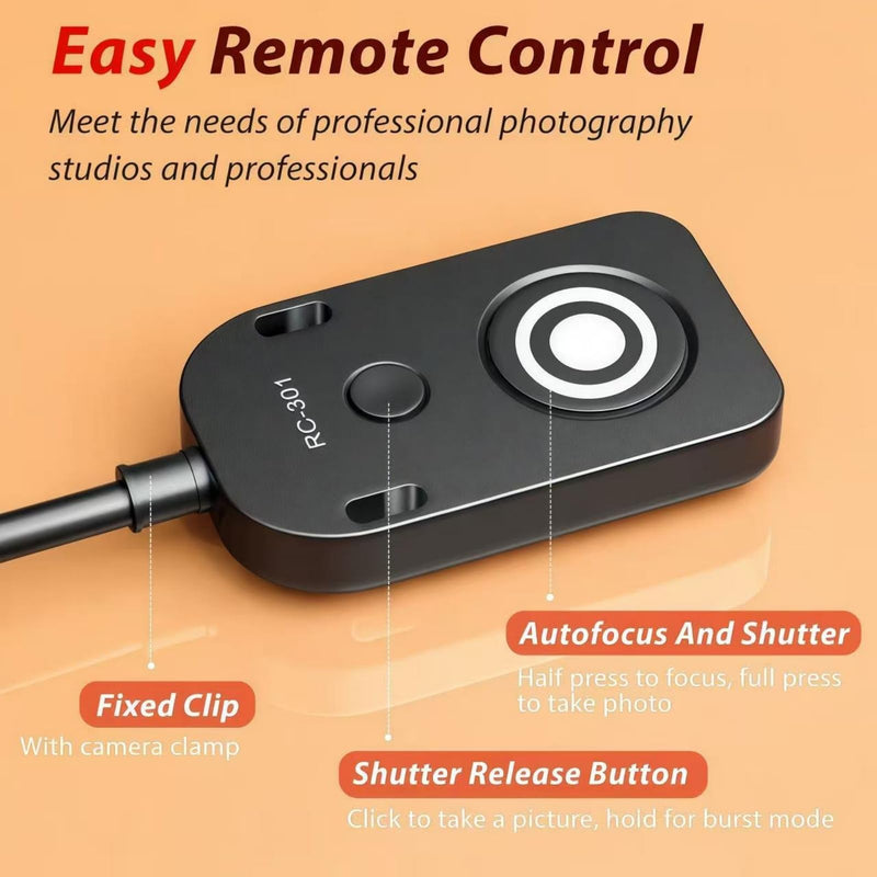 [AUSTRALIA] - for Panaso Cable RC301-L1 Remote Camera Small Shutter Release Remote Control 59 "Extended Cable Remote Wired Button GH3 GH4 GH5 GH6 S5 S5II G85 G9 GXL S1R -114(RC301-L1 GH 59in/1.5m) 