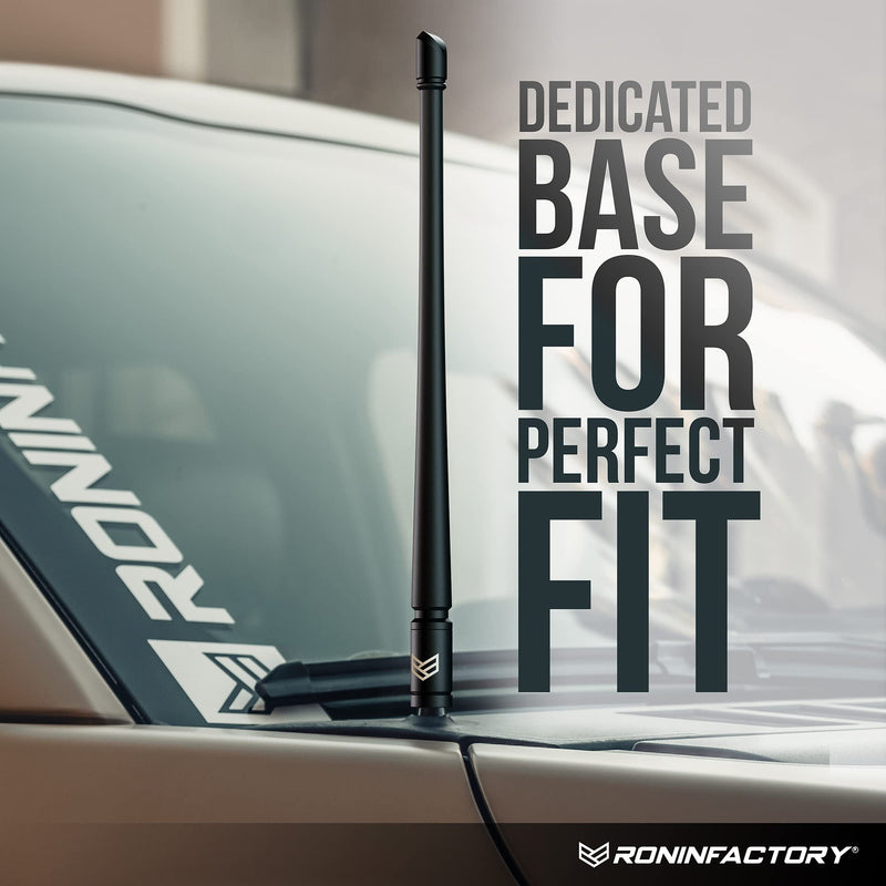 RONIN FACTORY Truck Antenna for Chevy Silverado & GMC Sierra Accessories - Anti Theft - Carwash Safe - Short Replacement Antenna (12 Inch SmartLock) 12 Inch SmartLock Fits All Years Chevy/GMC