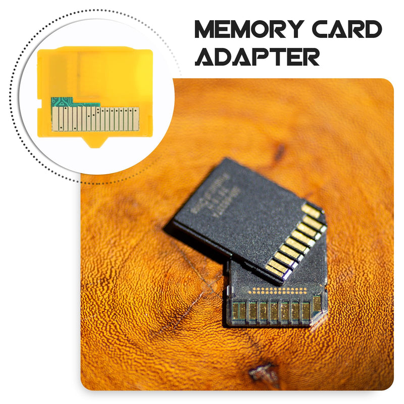 UKCOCO Micro SD Attachment -1 Camera TF to XD Card Insert Adapter Sd Memory Adapter 25 x 25 x 5 mm for Micro SD Micro Yellow