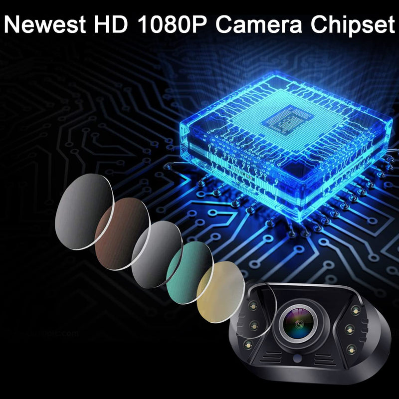 15-Minute Easy to Install Backup Camera: Plug-Play 15FT Clear Night Vision | HD 1080P Real-time Image Transmission for Backing Up Safely - Dustproof & Weatherproof Back Up Camera for Car Truck SUV 4.3" Monitor with Camera