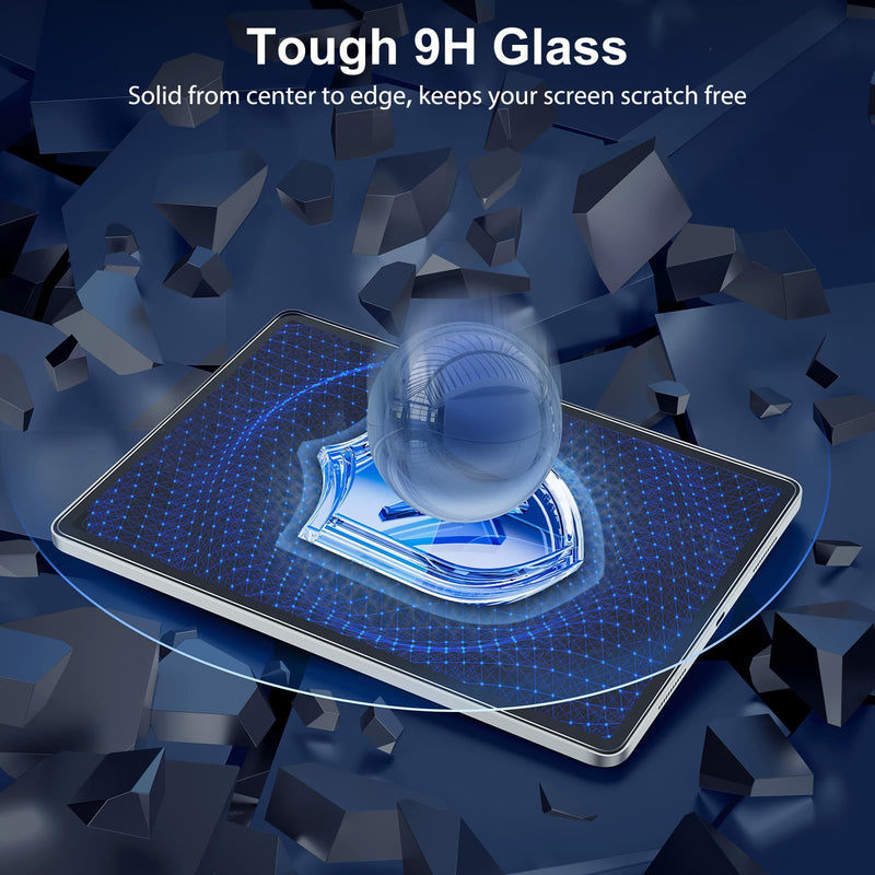 SPARIN Screen Protector for Samsung Galaxy Tab S9 Plus/S9 FE Plus/S7 FE 5G/S8 Plus 12.4'', 2 Pack HD Tempered Glass for galaxy Tablet S9 Plus/S9 FE Plus/S7 FE 12.4 inch
