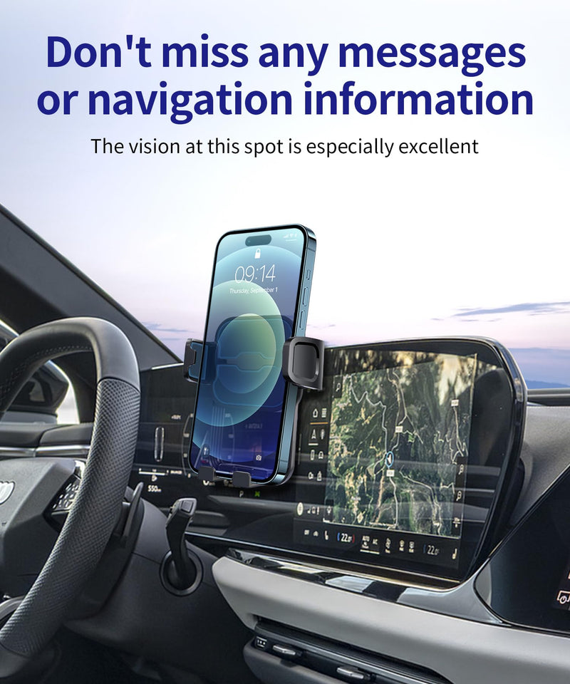 Auto Clamp Car Phone Holder for Audi A6,A5,S5,Q5,SQ5,Q6L e-tron Accessories | Universal Mechanical clip Cell phone Mount Accessories Fit iPhone Android,Automobile Cradle GPS Dashboard Navigation Bracket For 14.5-inch 2026 A5/A6/S6/S5/Q5/SQ5/Q6L e-tron
