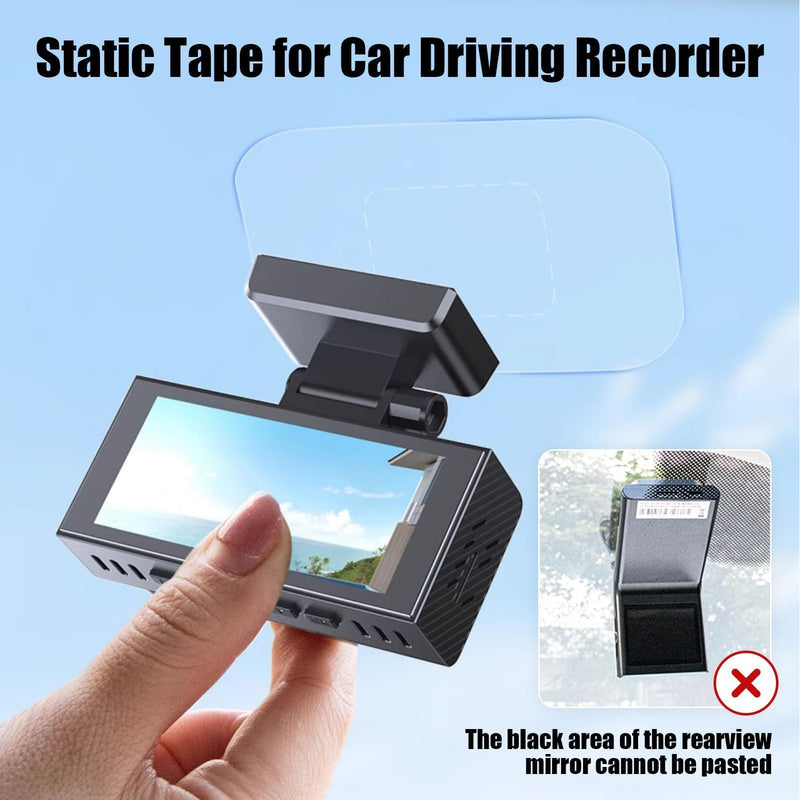 Dashcam Windshield Sticker, Sturdy CAR HUD Screen Sticker Film Easily Prevent Scratching & Falling, Durable and Reusable Windshield Sticker Applicator for Windshield On Dash Cam (8-Pcs) 8-pcs