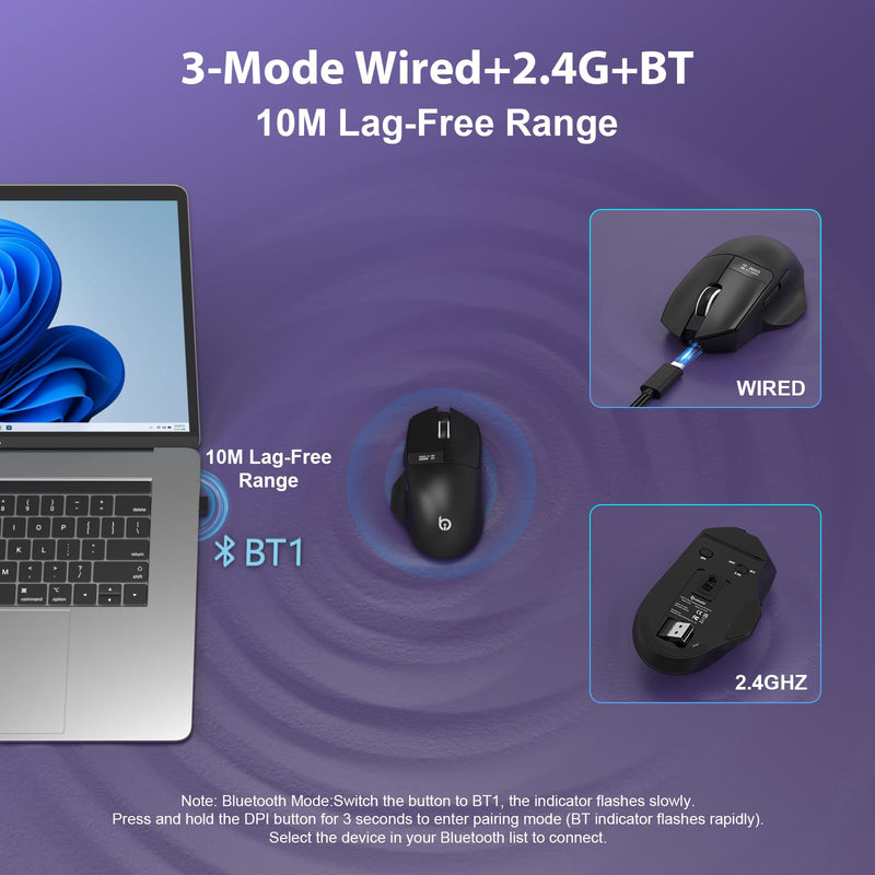 M.2 NVMe SSD Enclosure and xiaobi G9Pro Wireless Bluetooth Mouse