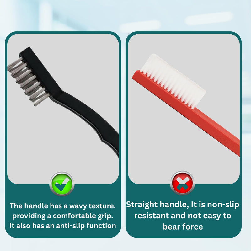 [AUSTRALIA] - SurgiMac Instrument Cleaning Brush with Stainless Steel Bristles, Reusable Multi-Purpose Cleaning Tool for Tough Surfaces & Small Parts, 3-Pack 