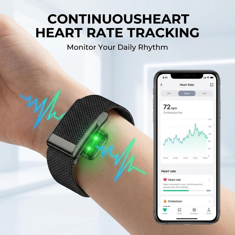 Smart Band Smart Bracelet Fitness Tracker for Women Men Health Arm Band Tracker with Heart Rate Sleep Monitor NFC Android iOS forest
