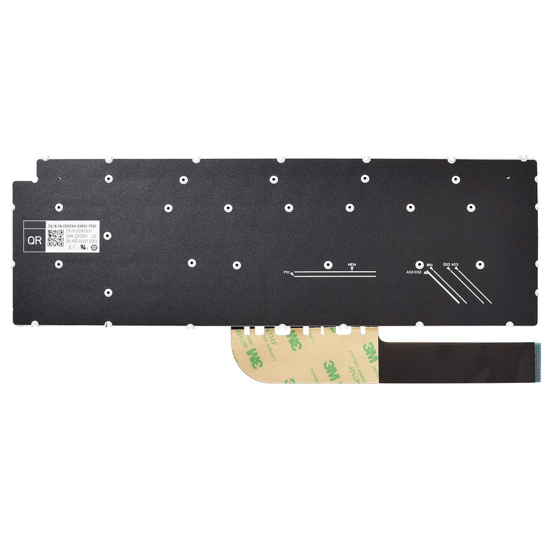 SUNMALL Replacement Keyboard Compatible with Dell Inspiron 15 5501 5502 5508 5584 5590 5593 5594 5598.Inspiron 15 3501 3502 3505.Inspiron 15 7000 7590 7591 7791 Latitude 3510 US Layout No Backlit
