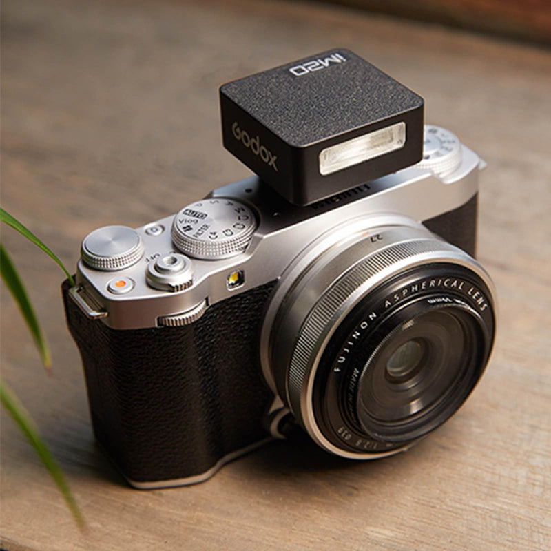 [AUSTRALIA] - GODOX iM20 Mini Flash for Camera w/Built-in Battery, Conpact & Portable GN10/470 mAh USB-C Charging & Universal Hot Shoe Compatible with Sony zve10,zv1,a7iii/Ricoh gr3,gr3x/Fujifilm f1, NOT for ZV-1F Black 