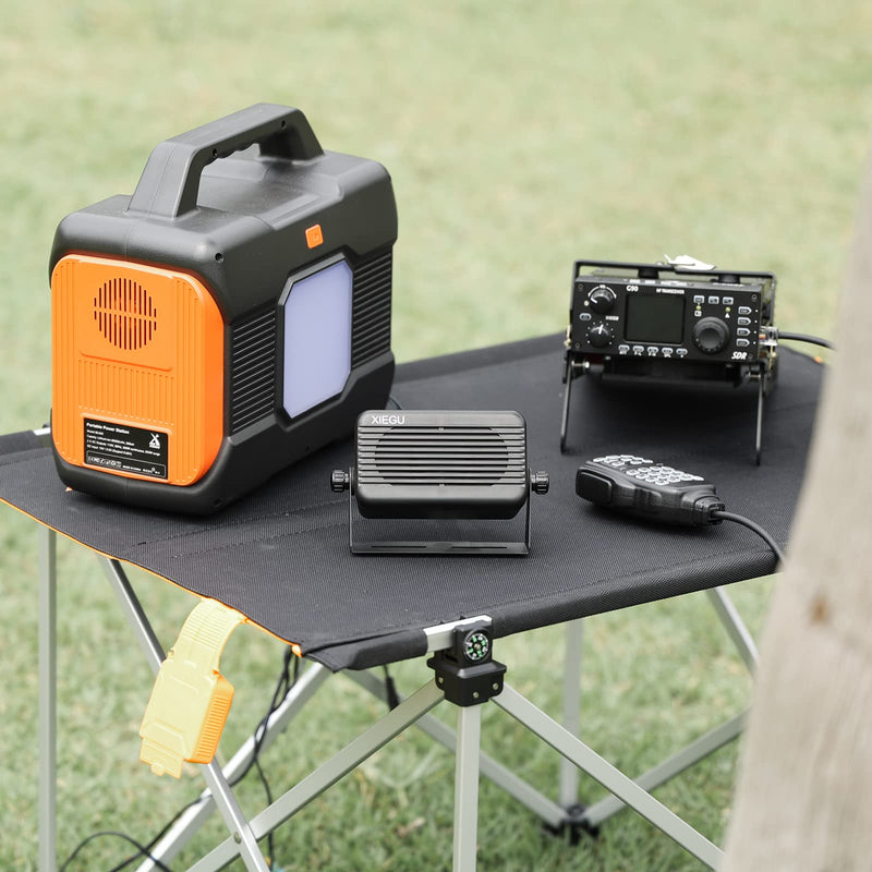 Xiegu GY03 3.5mm Plug Rectangular External Speaker with Stereo Sound for CB/Mobile/Ham Radio, HF Transceivers, Compatible with Xiegu X6100 G1M Radioddity QT40 QT60 QT80 CB-900 PRO