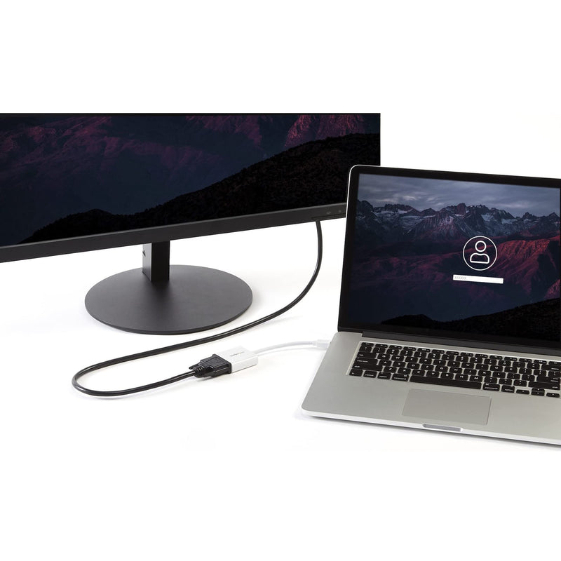StarTech.com Mini DisplayPort to DVI Adapter - Mini DP to DVI-D Converter - 1080p Video - mDP or Thunderbolt 1/2 Mac/PC to DVI Monitor - mDP 1.2 to DVI Single-Link Adapter Dongle - White (MDP2DVIW)