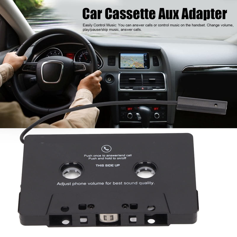 Bluetooth Cassette Adapter for Car with Stereo , Cassette Tape to Aux Adapter Smartphone Cassette Adapter for Mobile Phone, Tablet, MP3 Player, Headset