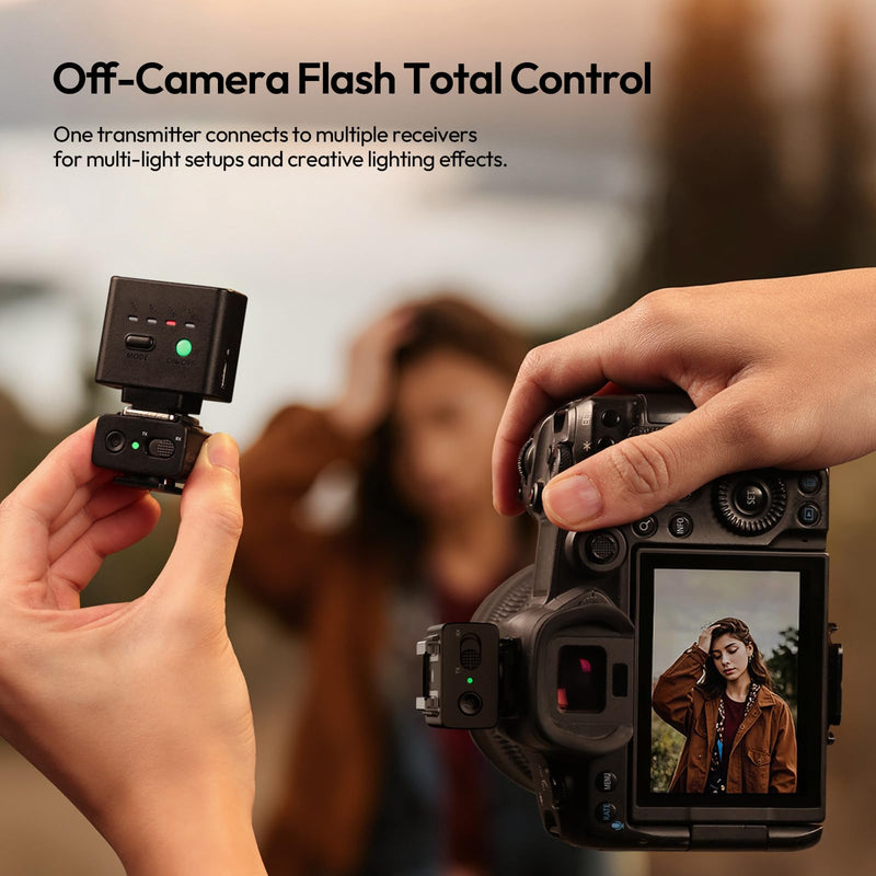 Ulanzi Camera Flash and Wireless Trigger Kit, 2.4GHz Remote Flash Trigger with Compact Speedlite, Hot Shoe Camera Flash Set for Mirrorless Cameras, Portrait Photography, Product Shooting, Indoor Studi