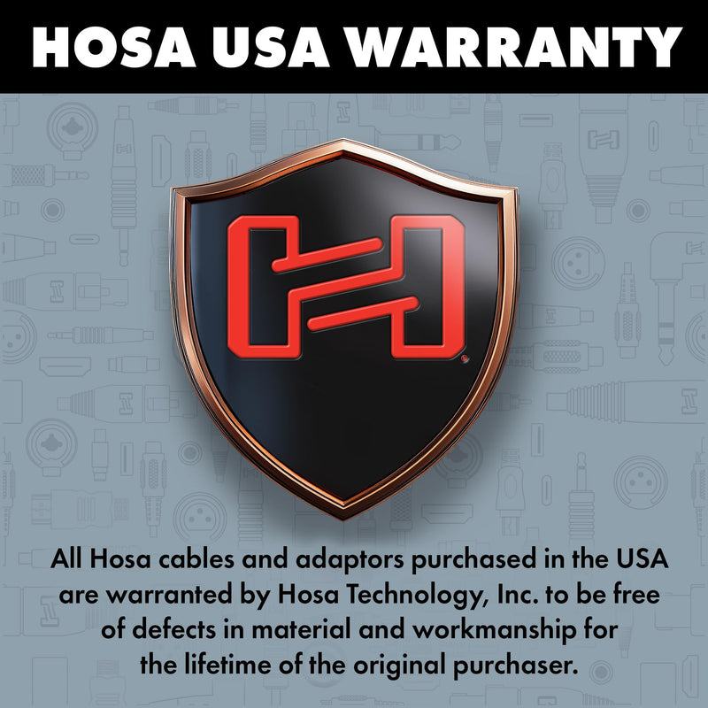 Hosa HPP-020X2 Pro Stereo Interconnect, Dual REAN 1/4" TS to Same, 20 Feet