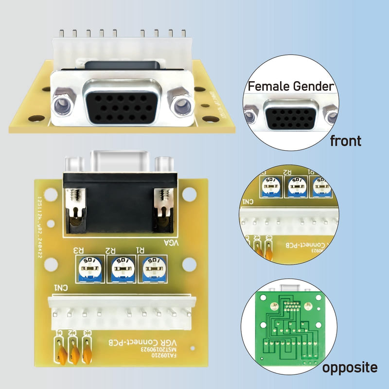Arcade Monitor Adapter Board CGA to VGA or VGA to CGA Adapter
