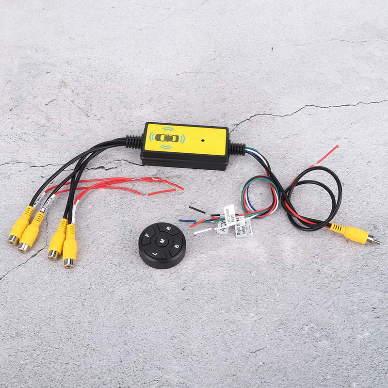 [AUSTRALIA] - Video Switcher 4 Input 1 Intelligent Car Video Switcher Converter Output Switch Video System Auto Parts 
