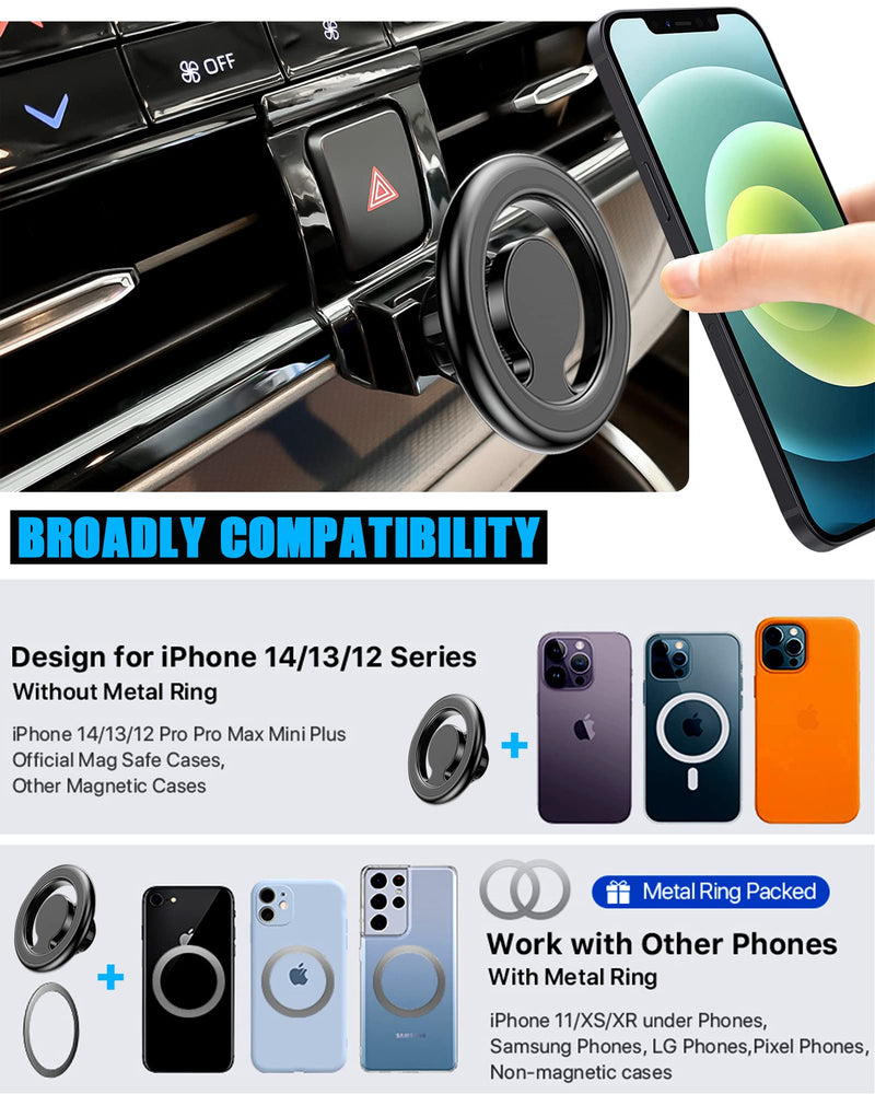 Car Phone Holder, Air Vent Magsafe Mount for Toyota Highlander 2020-2023 | Adjustable Magnetic Navigation Stand Fit for iPhone 17 16 15 14 13 12 Pro Max Plus Mini, Magsafe Case, All Phones Highlander/Magsafe