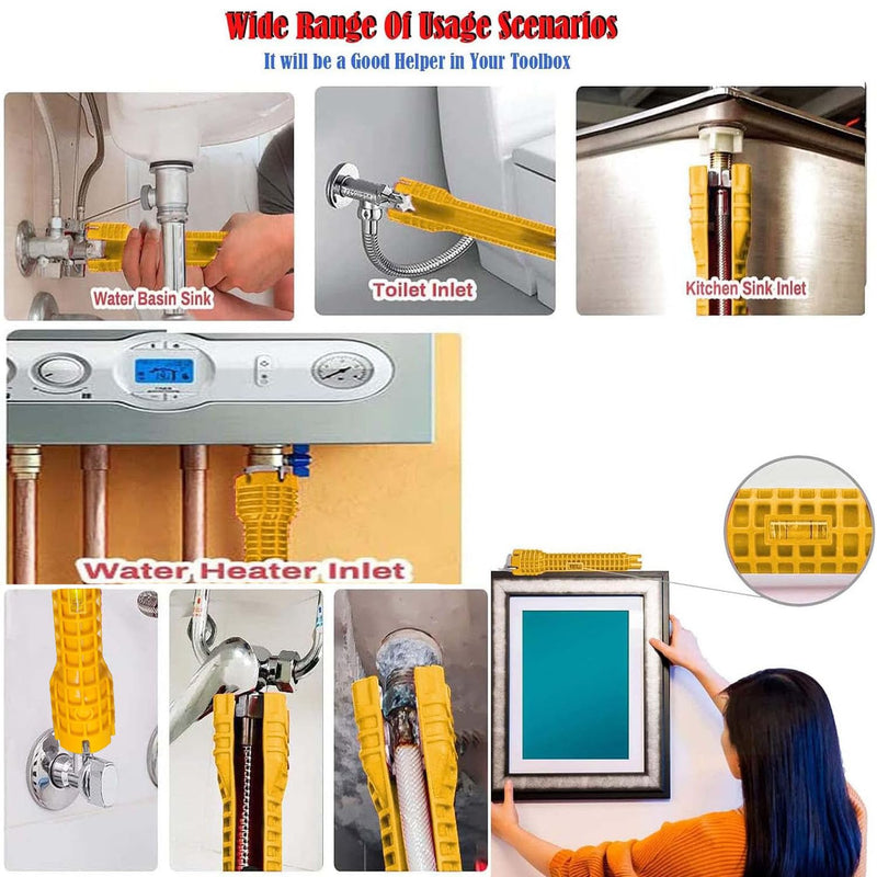 SZZETK 14 in 1 Tap Key, Tap Key, Multifunctional Tap Key, Tap Key for Sink Toilet Bowl Sink Kitchen Sanitary