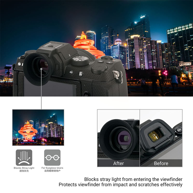Soft Silicon Camera Viewfinder Eyecup Eyeshade for Fuji Fujifilm X-S20 X-S10 XS10 X-T200 XT200 Eyepiece Eye Cup Protector for X-S20 X-S10 X-T200