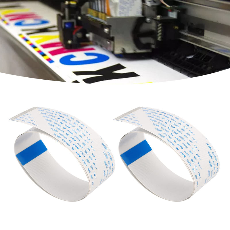 2pcs Flexible Flat Cable FFC Flexible Ribbon Cable for XP600 TX800 Printer Accessory(24in) 24in