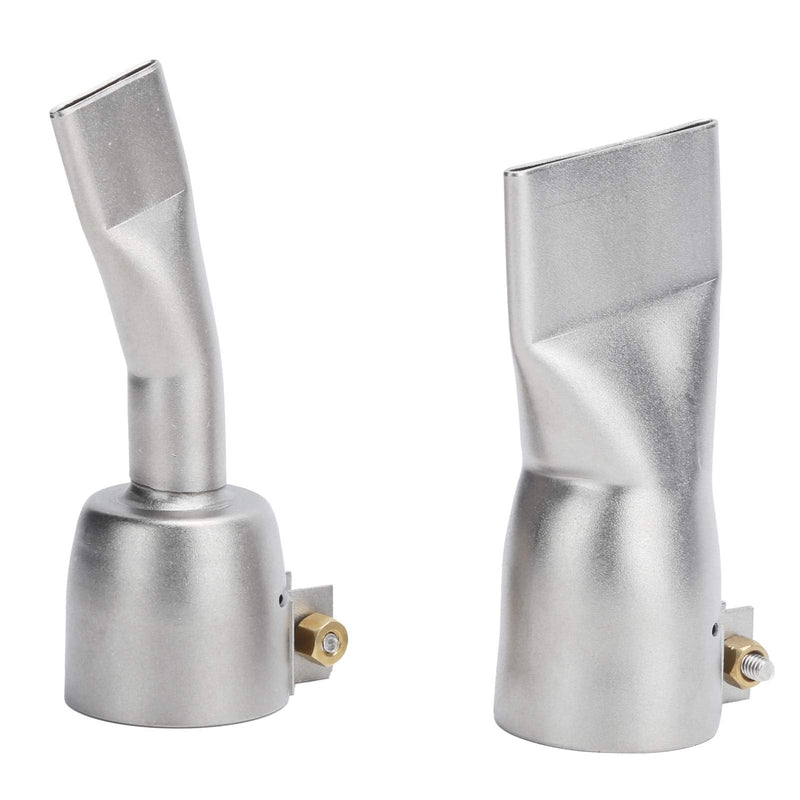 Ausla 2 Pieces Flat Welding Nozzle Heating Torch Flat Tips Nozzle 20mm Small 40mm Large Tip for Welding Tool