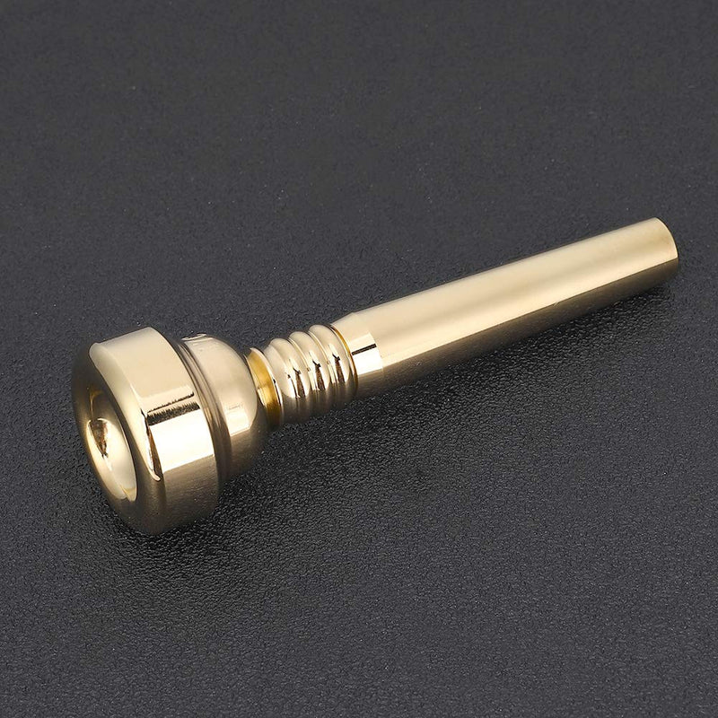 Dilwe Trumpet Mouthpiece 17C Gold Plated Wind Musical Instrument Accessory