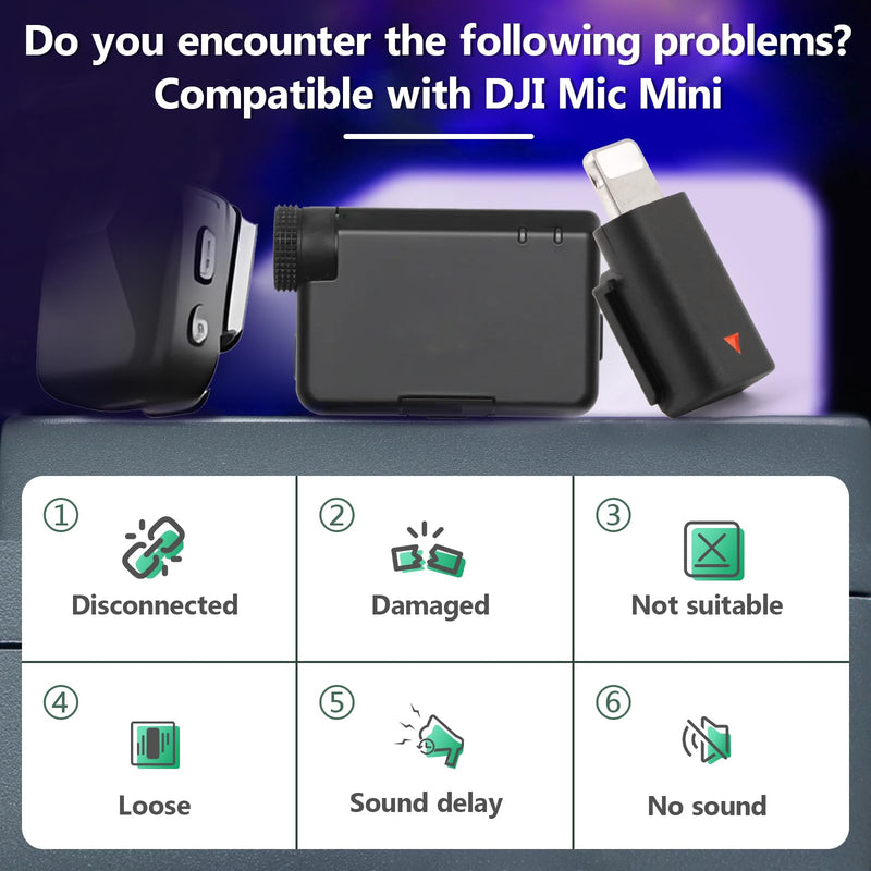 for DJI MIC Mini Lightning Adapter Phone Wireless Microphone Receiver for Mic Mini Adapter Phone PC Tablet Accessories