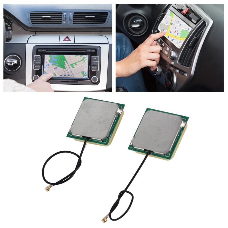 2Pcs 28dB High Gain GPS Active Antenna Ceramic Patch Internal Module Navigation Connector with Cable