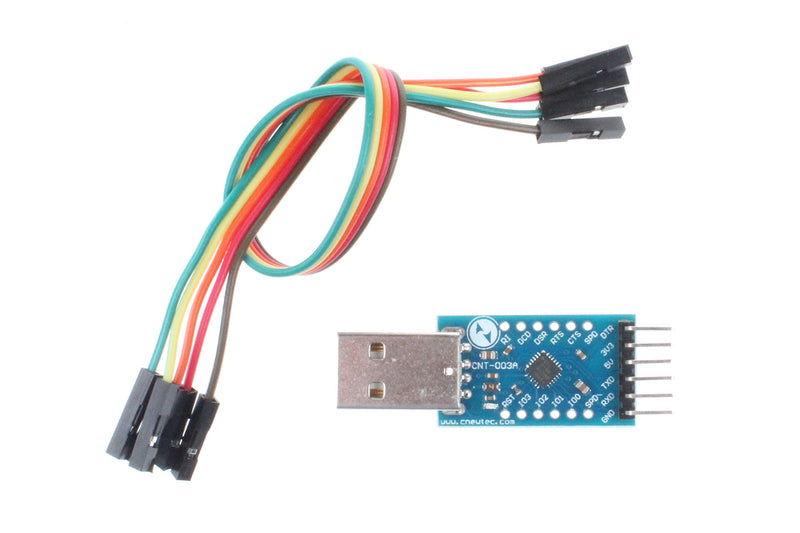 NOYITO CP2104 Serial Converter USB 2.0 to TTL UART Serial Adapter Module with Cables (Pack of 2)
