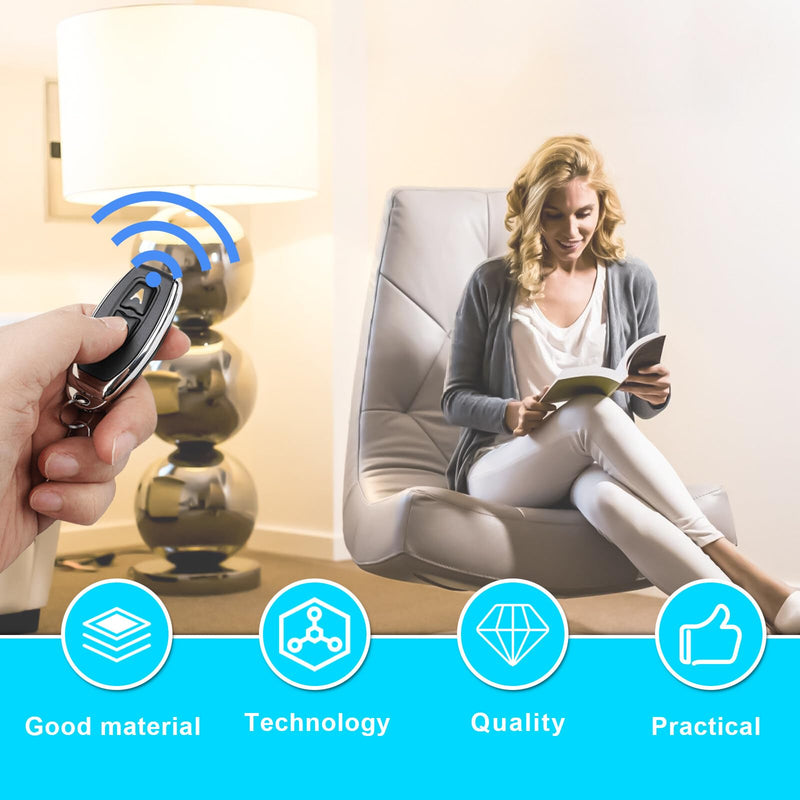 [AUSTRALIA] - Remote Control Switch, 12 V Radio Switch, DC5.5 V ~ 30 V 5 A Relay Remote Switch, 50 m Long Range Radio Switch with 2 Remote Controls for Ceiling Lights, Motor, Lamps Christmas Decoration 