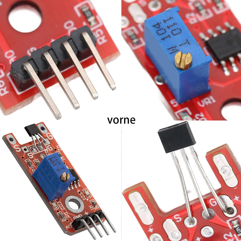 8 x linear magnetic Hall sensor modules KY-024 compatible for Arduino and Raspberry Pi 8