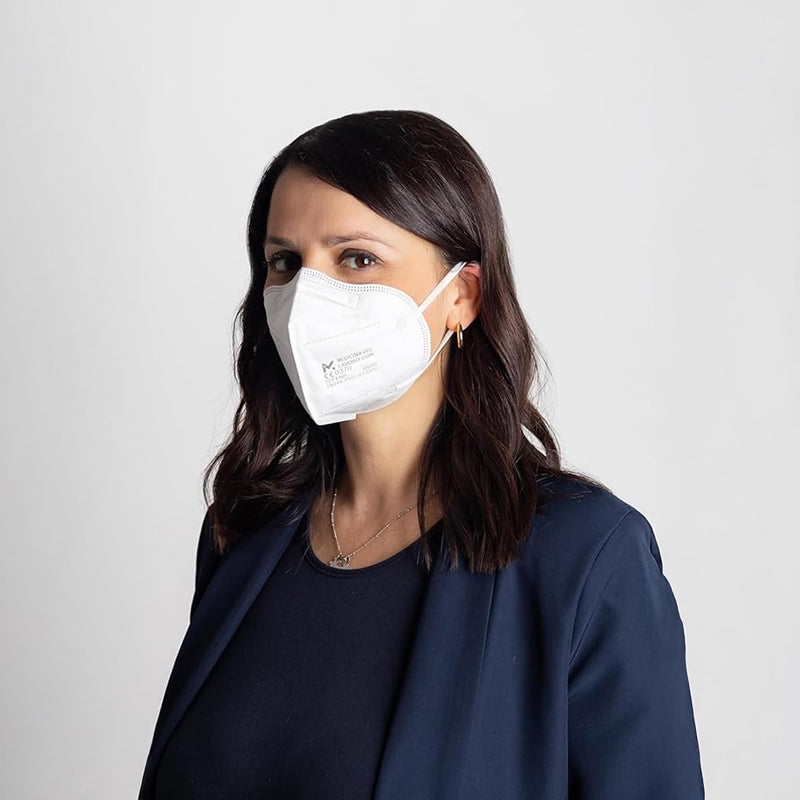50 FFP3 Mouth and Nose Protection Mask with EC Certification, 5-Layer Mask without Valve, Dust and Particulate Protection Mask, Medical Protective Mask with High PFE Filter Efficiency ≥ 99, 50