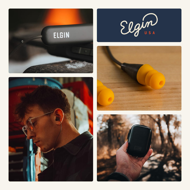 Elgin Discord Gen 2 Bluetooth Earplug Earbuds, Wireless Headphones | OSHA Compliant Noise-Isolating Safety, All-Weather Earphones for Industrial Work, and High-Noise Environments