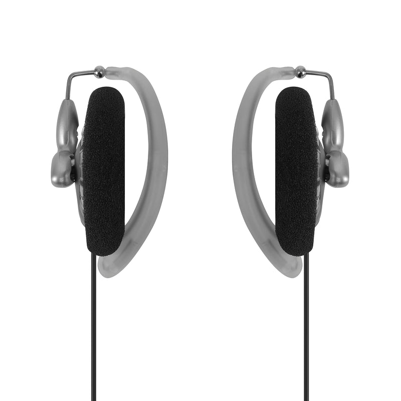 Koss KSC75 Portable On-Ear Clip Headphones, Retro Style, Ultra Lightweight, Silver and Black Single Standard Packaging