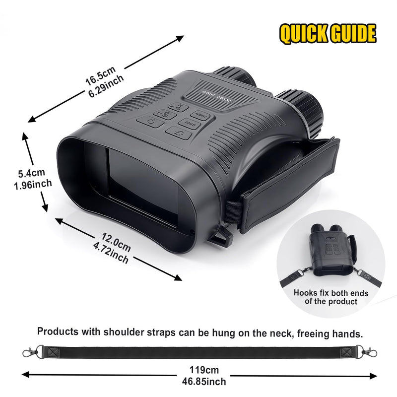 Night Vision Goggles 4K Night Vision Binoculars Adults, Gifts for Men Him Husband Dad 2000mAh Fast Charging Battery,2.8'' HD Screen,2700FT Viewing Range for Camping Hunting & Security