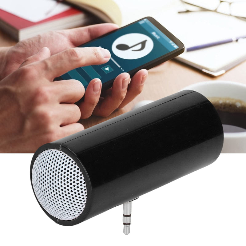 KIMISS Mini Portable Speaker, Pillow Speaker 3.5 mm Jack Stereo Plug in Speakers Cellphone Speaker Mini Speaker with Aux Input for Mobile Phones and Tablets (Black) Black