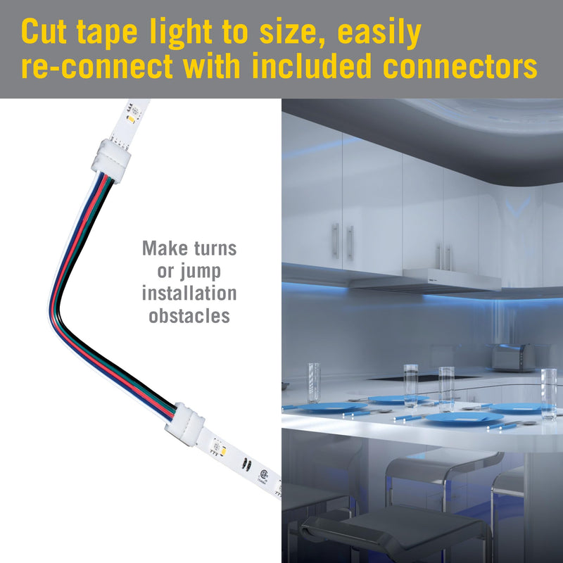 Armacost Lighting 423501 Multi-Color + White LED Tape Light Kit Multicolor Multi Color + White