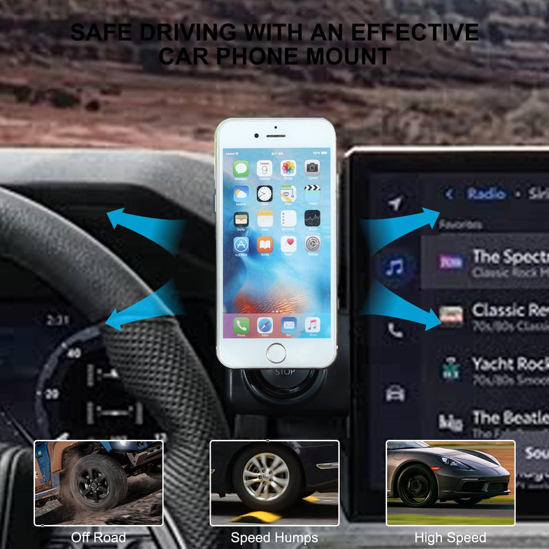 TOYCIDFG Magnetic Phone Holder Rotatable Compatible with Toyota Tacoma 2024 2025 2026, Dashboard Start Button Attached Car Phone Mounted Accessories (14-inch Screen) 14-inch Screen