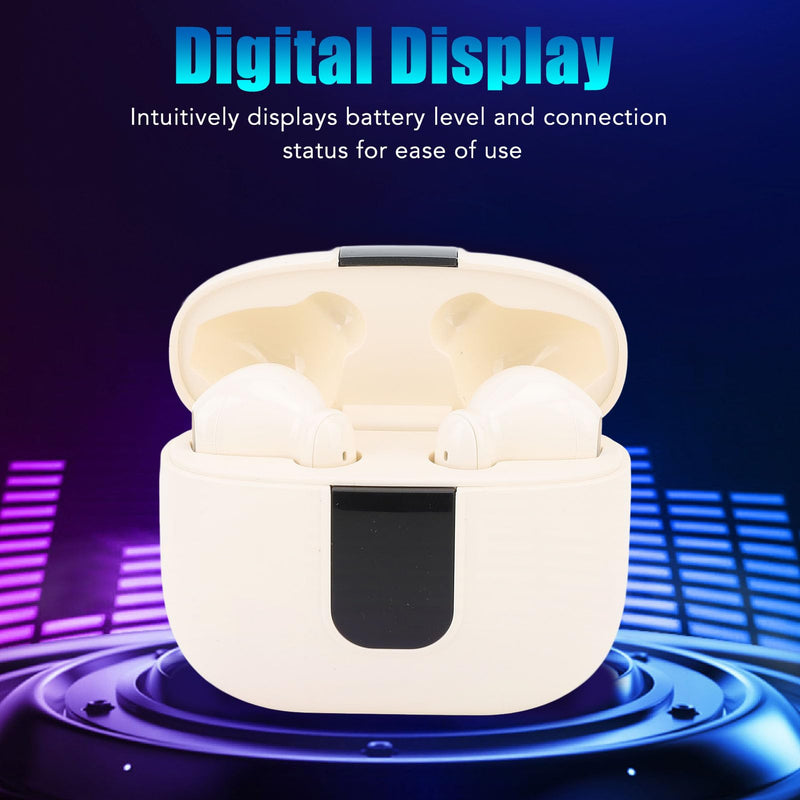 Jectse Wireless Earbuds, Noise Reduction Low Latency Bluetooth Headphones with Digital Display Charging Case, Stereo Earphones for Sports Workout Gaming, Jectsepthxv236zu