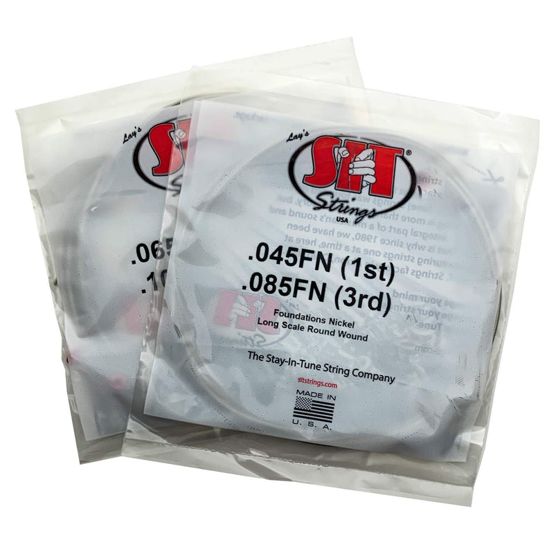 [AUSTRALIA] - SIT Strings Foundations Nickel Bass Guitar Strings (S.I.T.), 4-String Bass Medium-Light 45-105, FN45105L 4-String Med Lt (45-105) 