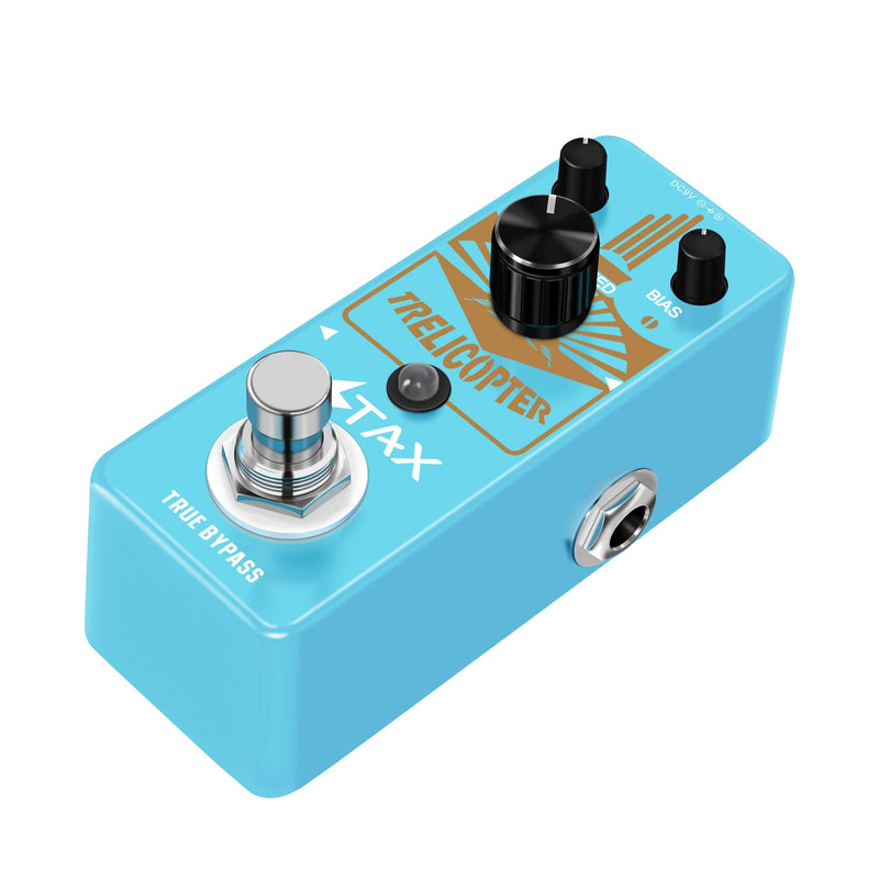 Stax Guitar Tremolo Pedal Trelicopter Effect Pedal For Electric Guitar Mini Size True Bypass