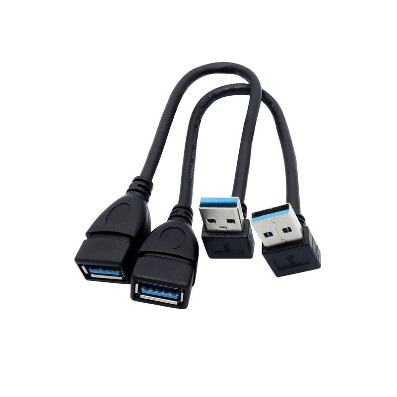Male to Female Extension Cable - 2Pack USB 3.0 A-Male to A-Female Adapter Cord 7.9inches (20cm)
