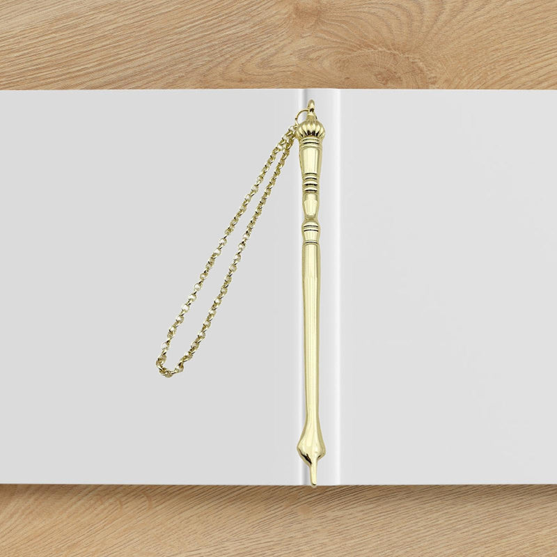 Yad Torah Pointer Bible Pointer Home Decor Zinc Alloy Bible Reading Tool Hand Pointer for Adults Jewish Bar Mitzvah Fireplace, Golden Onion Top