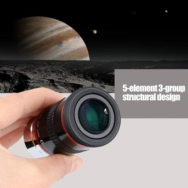 [AUSTRALIA] - SVBONY Telescope Eyepiece, 68 Degree Ultra Wide Angle Eyepiece 6mm, High Definition Fully Coated Telescope Accessories for Planetary Observation 