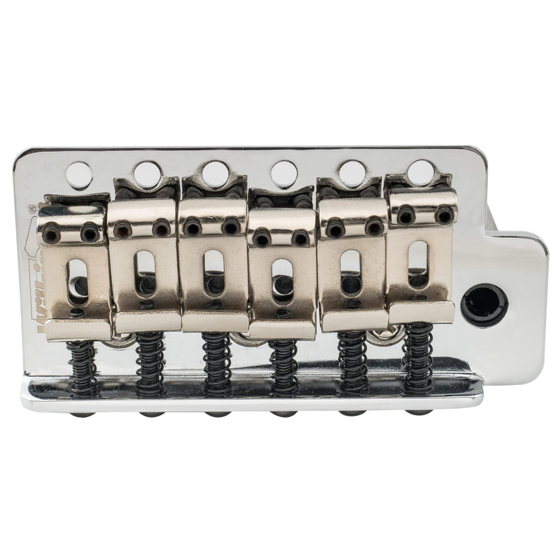 Wilkinson WOV01 52.5mm (2-1/16 inch) Vintage ST Guitar Tremolo Bridge 6-Screw Assembly with 36mm Steel Block for Fender Squier/Mexico Strat Stratocaster Electric Guitar Replacement, Chrome