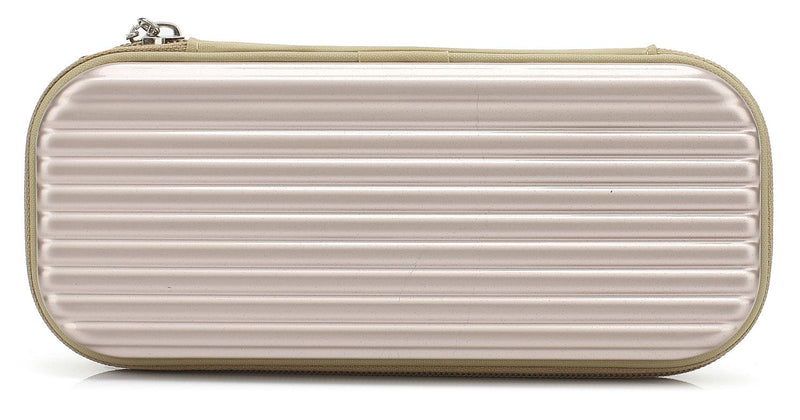 KAYOND Hard Pencil Case PC Hard shell case for executive fountain pen,ballpoint pen,stylus touch pen,Durable Students Stationery With Zipper (Golden) Golden