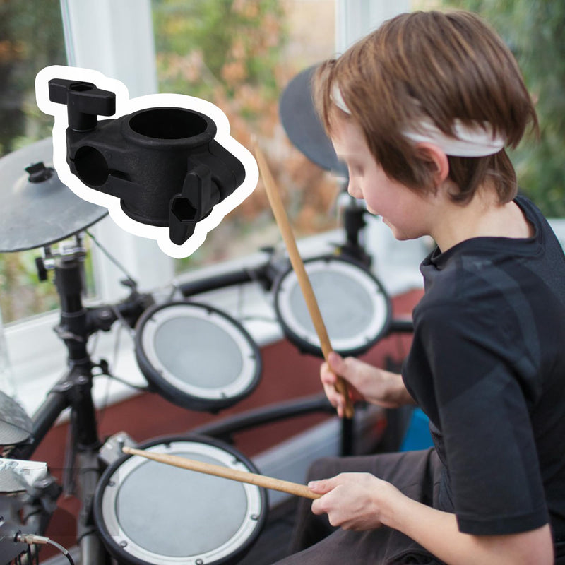 22mm Electronic Drums T Clamp Clip Bracket Kit Tubing Rack Mount Black Replacement for Roland CR-22