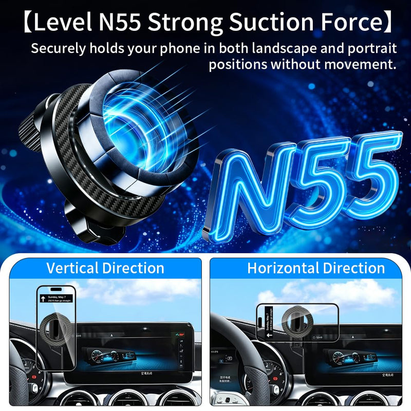 Car Phone Holder Mount for Mercedes Benz C-Class 2019-2021 / GLC 2020-2022 | [only for 10.25-Inch Screen] Accessories Magnetic Cellphone Stand, Cell Phones Navigation Charging Cradles,for Magsafe Magnet for Benz C-Class 2019-2021,GLC 2020-2022 10.25-in
