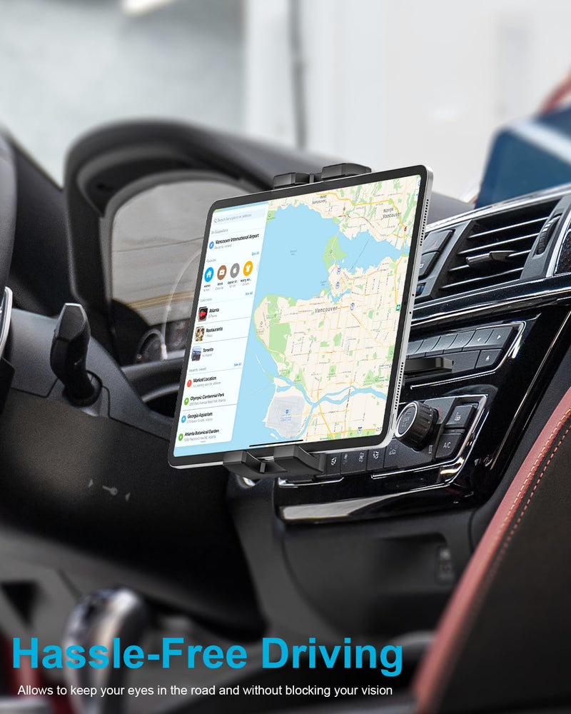[AUSTRALIA] - woleyi CD Slot Car Tablet Mount, 360° Rotatable CD Player Car Tablet & Phone Holder for iPad Pro 9.7, 11, 12.9 Air Mini 5 4 3 2, Samsung Galaxy Tabs, Switch, iPhone, More 4-13" Cell Phones and Tablets 