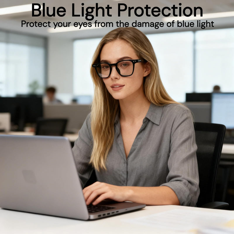 Smart Bluetooth Glasses, Sunglasses with UV and Blue Light Protection, AI Real-time Translation with 140 Languages, Touch Control, Music & Call for Athletic/Outdoor, Unisex (Black) Black